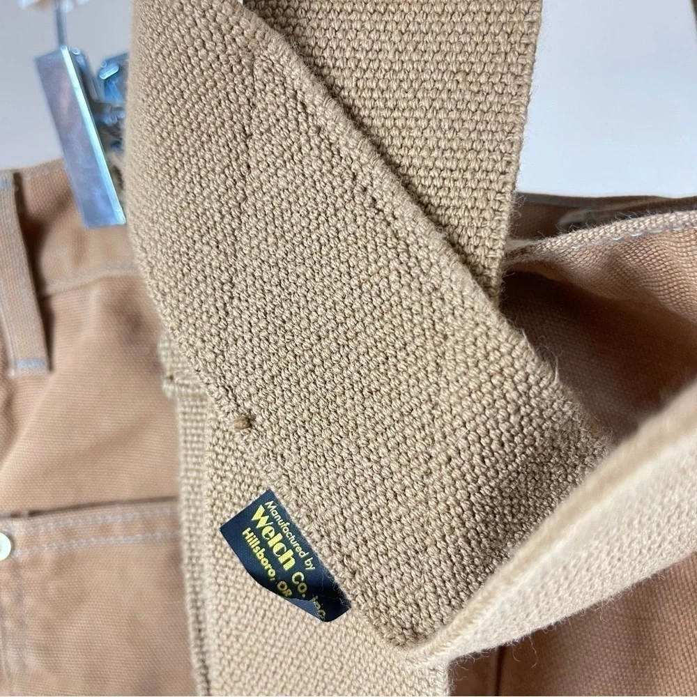 VINTAGE Carhartt 40 x 30 Workwear Carhartt Brown Pants & Suspenders